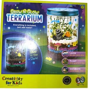 Creativity For Kids- Grow N' Glow Terrarium- Brand New- Glow In The Dark